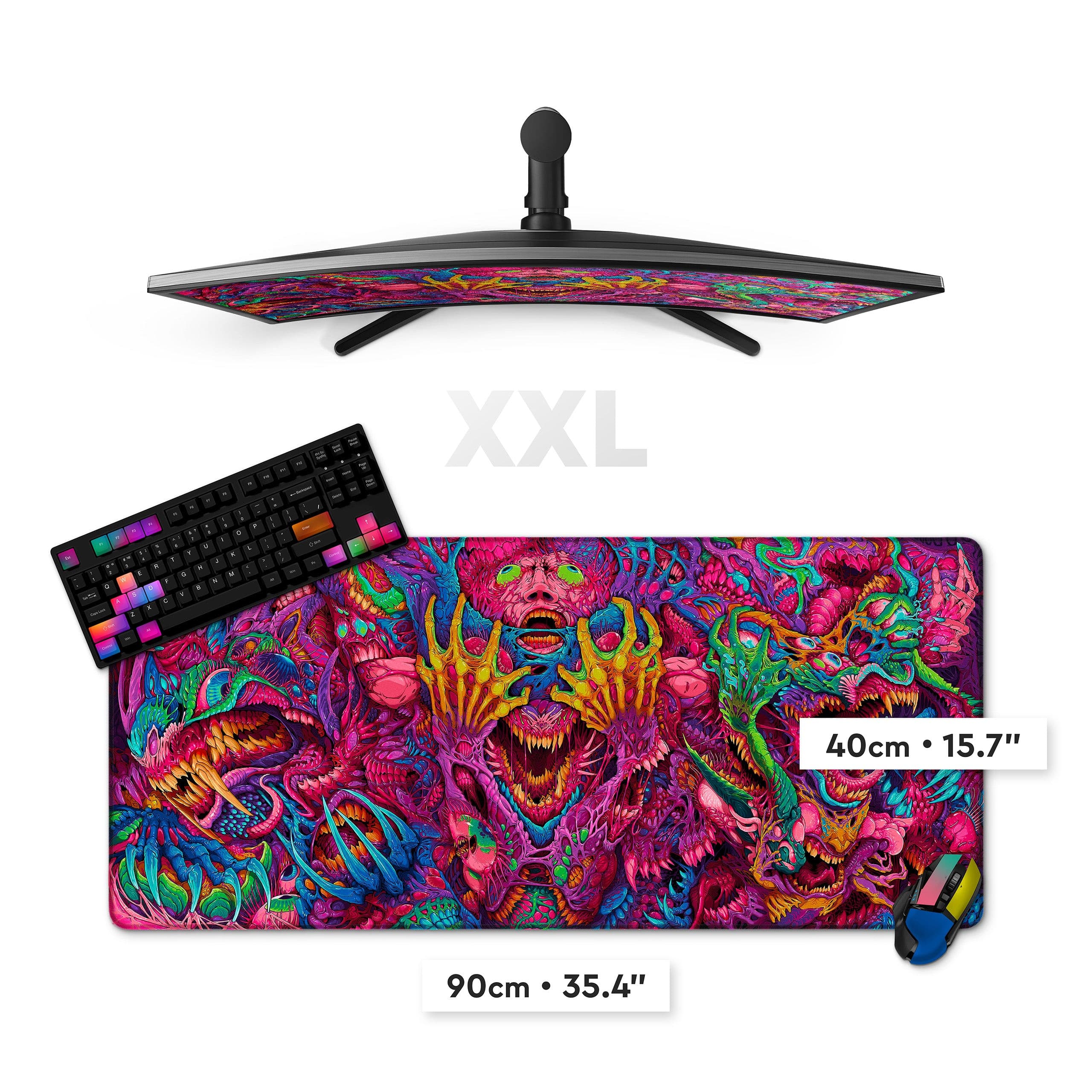 Print your image' XXL Mega Custom RGB Gaming Mouse Pad
