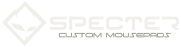 Specter Custom Mousepads - logo. The official source for the best custom mousepads in the game. 