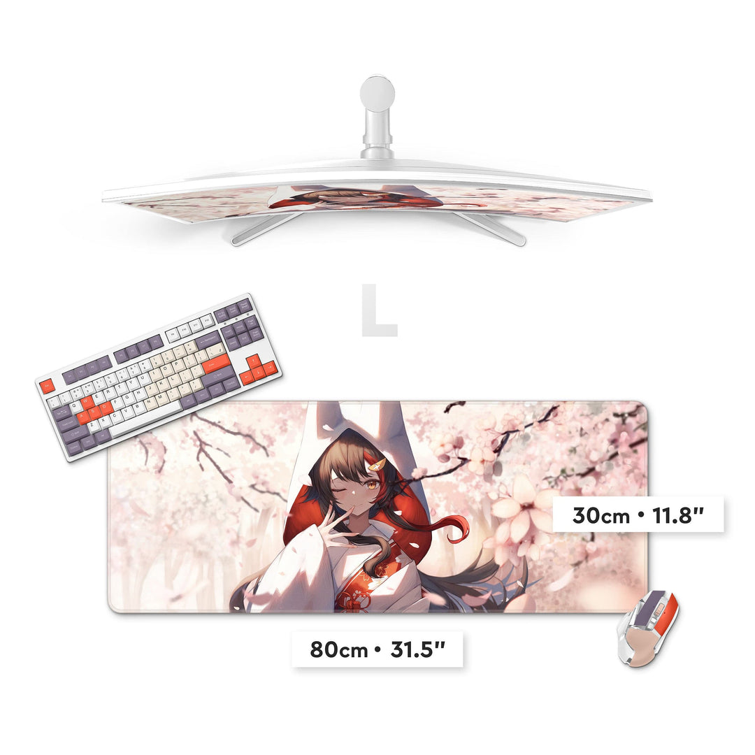 L Custom Gaming Mouse Pad / Deskmat (31.5″x11.8″).