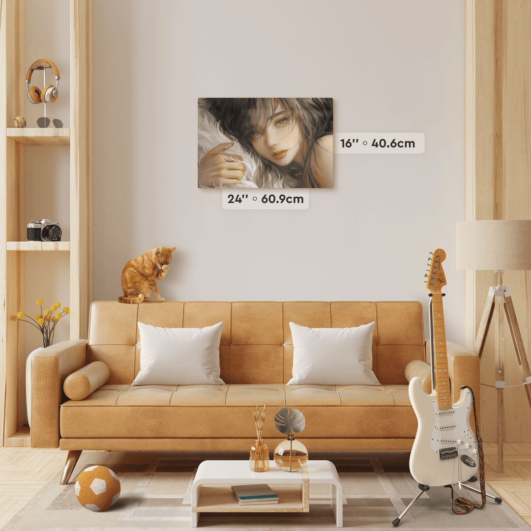 Single landscape metal poster, 24 inches wide by 16 inches high.