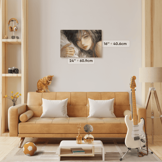 Single landscape metal poster, 24 inches wide by 16 inches high.